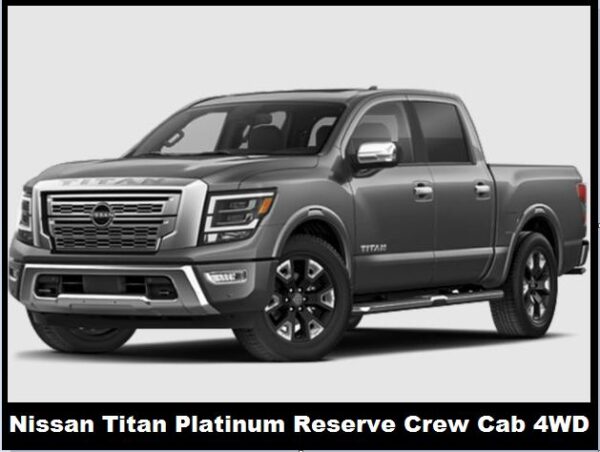 Nissan Titan Platinum Reserve Crew Cab 4WD Specs, Price, Top Speed, Mileage, Review, Horsepower, Features, Towing Capacity, Engine, Curb Weight, Height