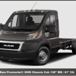 2023 RAM PROMASTER® 3500 CHASSIS CAB 136" WB / 81" CA Specs, Price, Top Speed, Mileage, Review