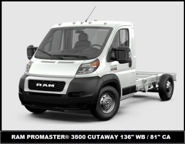 2022 Ram Promaster® 3500 Cutaway 136" WB / 81" CA