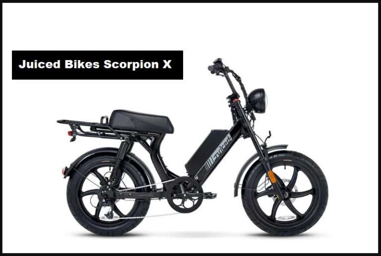Juiced Bikes Scorpion X Electric Moped-Style Bike Top Speed, Specs, Price, Review, Range, Seat Height, Weight