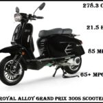 Royal Alloy Grand Prix 300s Scooter Price, Specs, Review, Top Speed, Seat Height, Weight, Horsepower, Mileage, Features, Overview